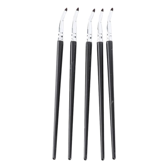 YAHHU 5pcs Bent Eyeliner Brush Multifunctional Makeup Angled Eyeliner Brushes Cosmetic Tool for Concealer