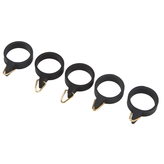 YAHHU 5pcs Fishing Rod Hook Holder Rubber Circle Stainless Steel Fishing Pole Hook Keeper Medium (7.00 inches / 17.78 cm)