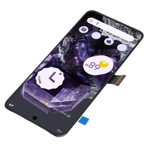 YAHHU 6.2 Inches / 15.75 cm Screen Replacement for Pixel 8 5G GKWS6 G9BQD Support Fingerprint 3D Touch LCD Display Digitizer Assembly Repair Tool Kit