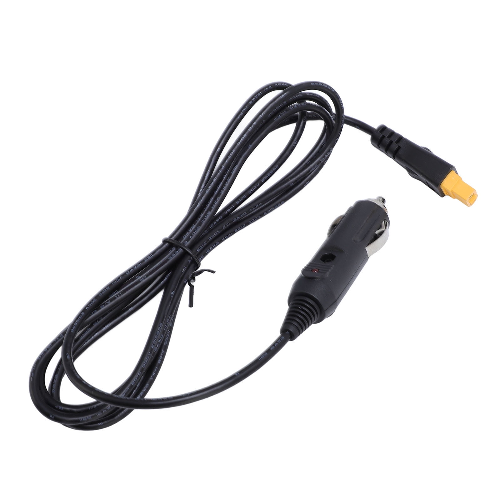 YAHHU 6.6ft / 2m 18AWG Cigar Lighter Male to XT60 Female Adapter Cable for 12V-24V Solar Generator