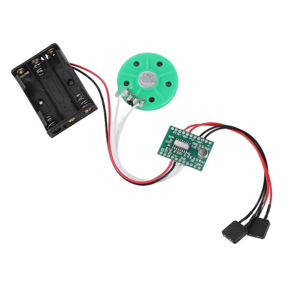 YAHHU 60-Second Recording Playback DIY Voice Greeting Card Module with 10cm / 3.93 inches Cable Extension for Gift Boxes and Crafts