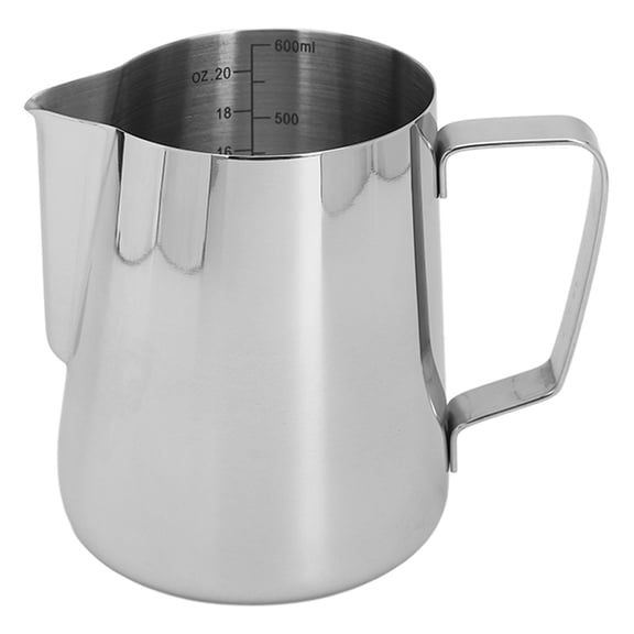 YAHHU 600 ml 304 Stainless Steel Milk Frothing Pitcher with Built‑in Scale & Spill‑Proof Design – Ideal for Latte Art & Coffee Creations