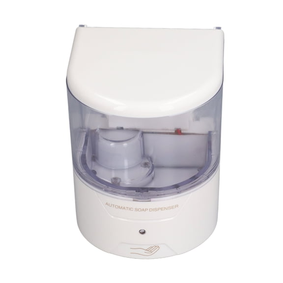 YAHHU 600ml Automatic Soap Dispenser Touchless Wall Mounted Smart Liquid Soap Container for Bathroom Kitchen Office School 20.3 oz / 600 ml White