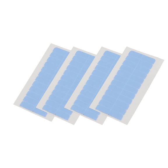 YAHHU 60Pcs Skin Weft Hair Extension Adhesive Double Sided Super Tape Tabs Beauty Tool, Seamless Invisible Waterproof Hair Tape for Extensions, 15 inches / 38.1 cm length packing, Clear