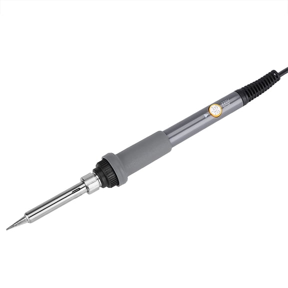 YAHHU 60W Electric Soldering Iron Adjustable Temperature Hand Tool Kit with 5 Solder Tips, EU Plug 220V, Random Color