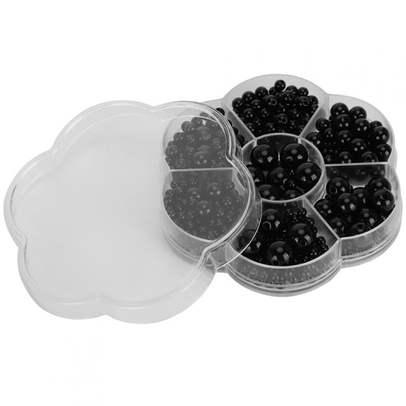 YAHHU 612Pcs Plastic Doll Eyes All Black Hand Made Materials Safety DIY Craft Supplies Educational Toy Parts (0.11-0.47 inches / 3-12 mm) [cite: 10]