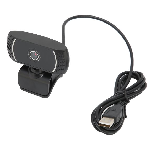 YAHHU 640x480 USB Computer Camera for Online Class, Live Conference & Video Calls. Autofocus Webcam with Built-In Mic, Plug and Play, Black, Flexible Design (4.33 inches / 11 cm)