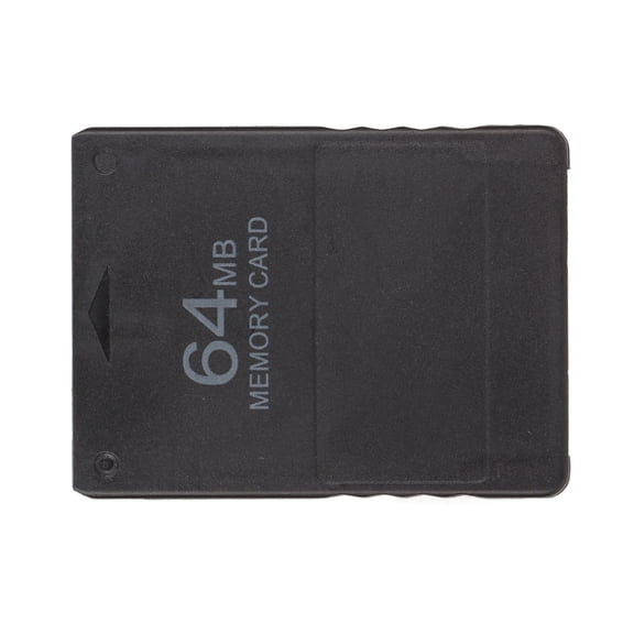 YAHHU 64MB High Speed Memory Card for PS2 PlayStation 2 Dedicated Game Memory Card Supports FMCB1.966 Version, Black 2.4 x 2.0 inches / 6.0 x 5.0 cm