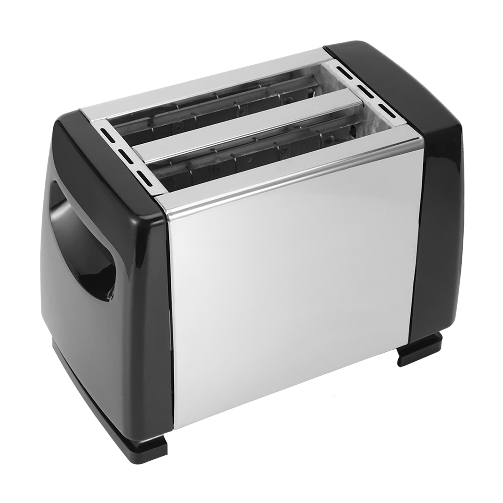 YAHHU 650-850W 2-Slice Bread Toaster, Black, 6 Gear Breakfast Cooking Machine, ABS & Stainless Steel (8.27 x 4.72 x 6.26 inches / 21 x 12 x 15.9 cm)