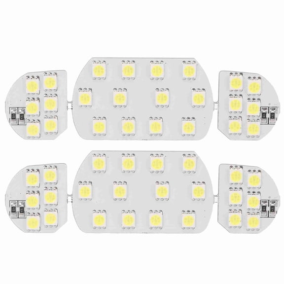 YAHHU 6PCS Car Inside Roof Reading Light Board 48 LEDs White Lighting Replacement for Peugeot 3008 4008 308 Citroen C QUATRE C5 Elysee Dome Map Panel Lamp Bulb 12V 5W 8000LM SMD 5050