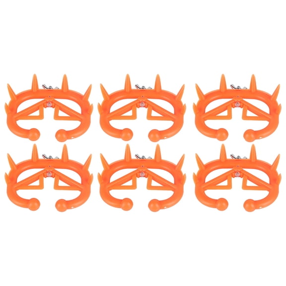 YAHHU 6PCS Farm Animal Weaner Plastic Weaning Equipment for Calf Cow Cattle, Durable and Easy to Use Livestock Weaning Tool for Farm Management, 7.08 inches / 18 cm, Multicolor