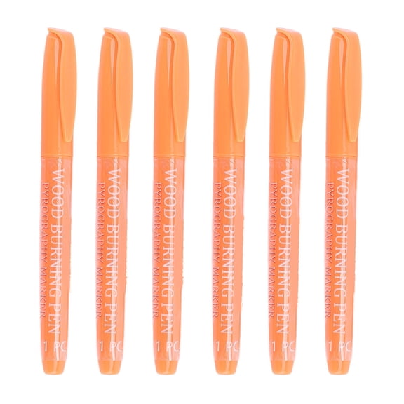 YAHHU 6PCS Wood Burning Pen Set - Thermosensitive Dyes Pyrography Marker for Crafting and Woodworking