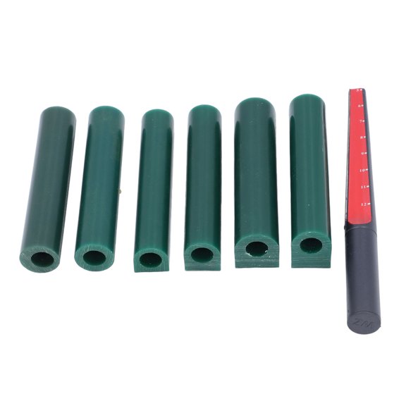 YAHHU 6Pcs Carving Ring Wax Set with 1 Cutter Ruler for Jewelry Ring Casting Handicrafts, Premium Professional Jewelry Making Tool Kit, 7 Piece Total Count (11.81 inches / 30.00 cm)