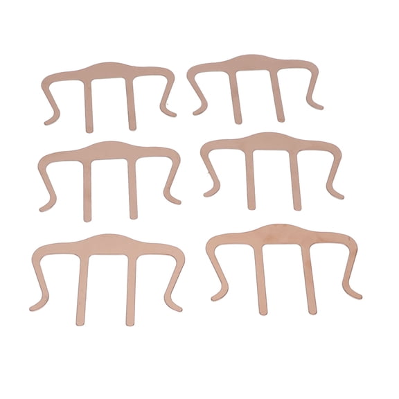 YAHHU 6Pcs Music Book Clips Bronze Color Stainless Steel Light Weight Proper Size Music Book Page Holders for Stage Practice 3.6 inches / 9.1 cm[cite: 1]