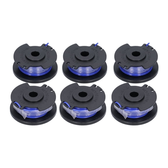 YAHHU 6Pcs Trimmer Spool Line Replacement for Ryobi One+ 18V 24V 40V String Trimmers Lawn Mower Parts 0.065-Inch 11-Foot