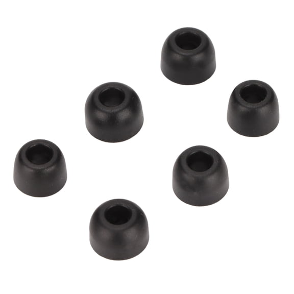 YAHHU 6pcs Memory Foam Earbud Tips Soft Slow Rebound Replacement Earbuds Earplugs for Most Wireless Earphones In-Ear Headphones with 0.15 to 0.22 inches / 4.0 to 5.7 mm Sound Hole Multi Size