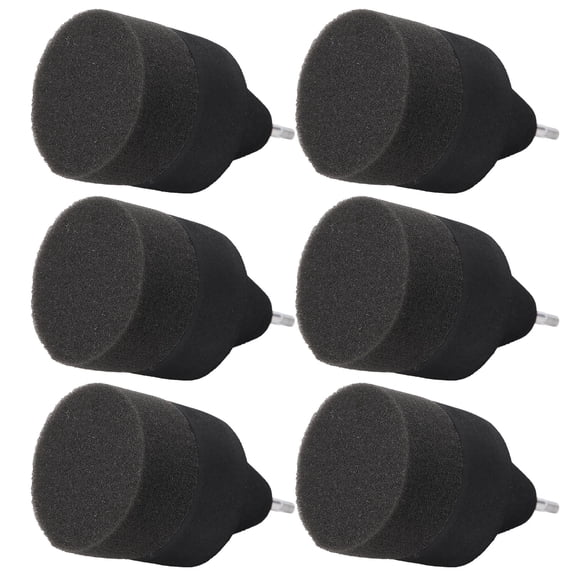 YAHHU 6pcs Sponge Soft Arrowheads for Archery Bows CS Outdoor Game Accessories Safe Black Hunting Target Practice Points 4.3 inches / 11 cm