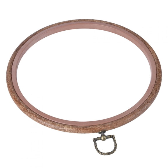 YAHHU 7.9 inches / 20 cm Wooden Embroidery Hoop Photo Frame Cross Stitch Circle Hand Sewing Kit Needlework Craft Accessories