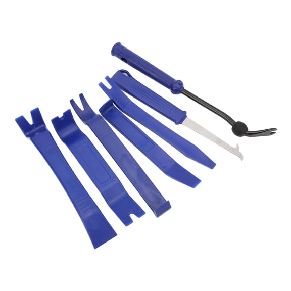 YAHHU 7-Piece Audio Remover Set Disassembly Tool Pry Bar for Car Trims Radio Door Dashboard Panel