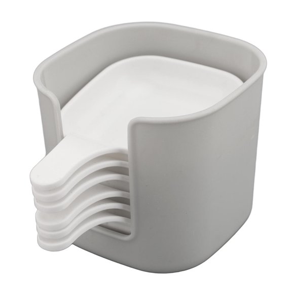 YAHHU 7Piece Portable Dipping Plate Set with Stand Compact, DishwasherSafe, Ideal for Parties, Snacks & Gifting