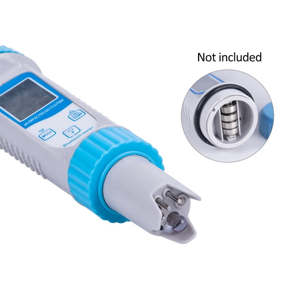 YAHHU 7-in-1 Digital Water Quality Tester Pen for pH ORP EC TDS SALT S.G Temperature High Accuracy Monitor with LCD Display for Drinking Water Pool Aquarium 7.08 inches / 18 cm[cite: 1]