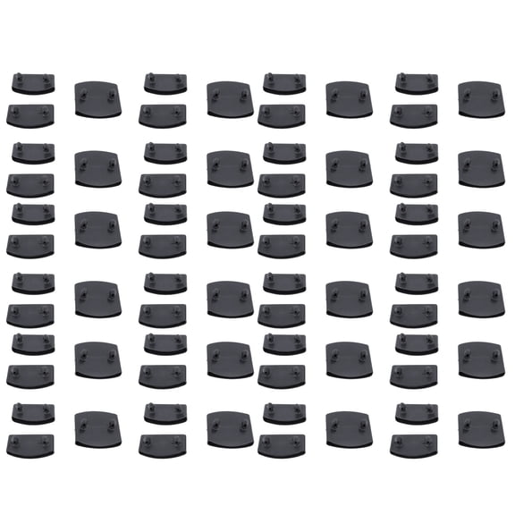 YAHHU 72Pcs Plastic Bed Slat End Caps Holders for Bed Frame Replacement - Black (72 count)
