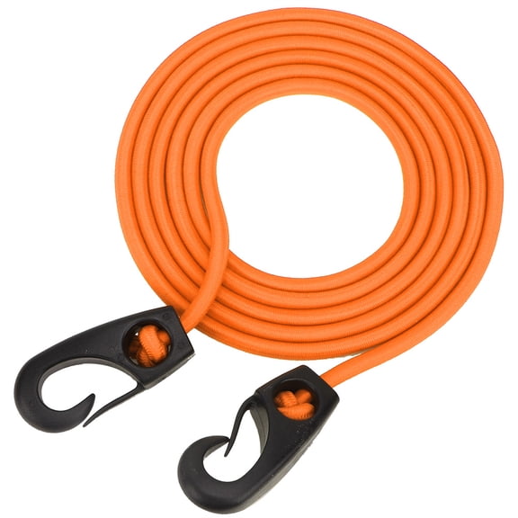 YAHHU 74.4 inches / 189 cm Elastic String Boating Kayak Paddle Safety Rod Leash with Carabiner for Paddling Surfboard Canoe Orange Heavy Duty Nylon Watercraft Boat Accessory