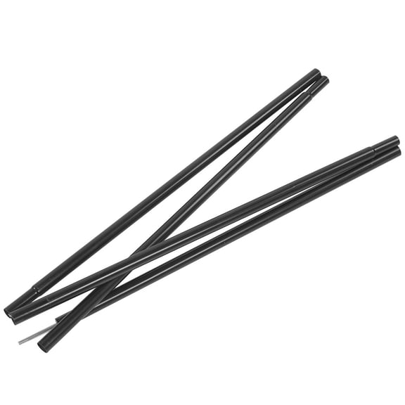 YAHHU 78.74 Inches / 2m Outdoor Iron Tent Pole Shelter Canopy Supporting Folding Rod for Hiking Camping Telescoping Replacement Accessories Heavy Duty Awning Frame Kit with Elastic Cord