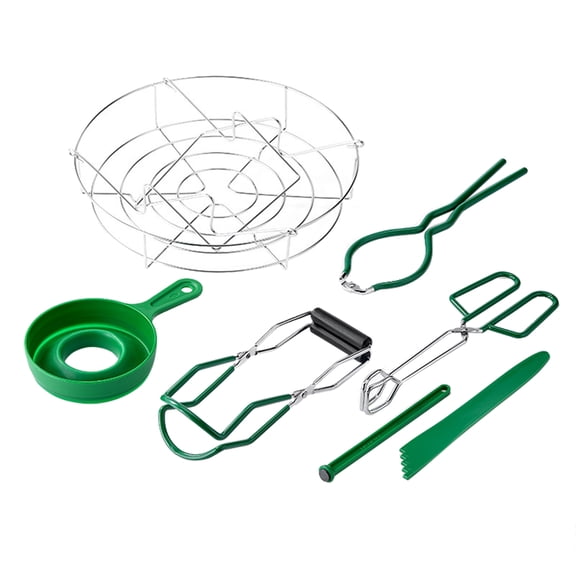 YAHHU 7PCs Professional Canning Kit with Jar Lifter Funnel Tongs - 11.6 inches / 29.5 cm