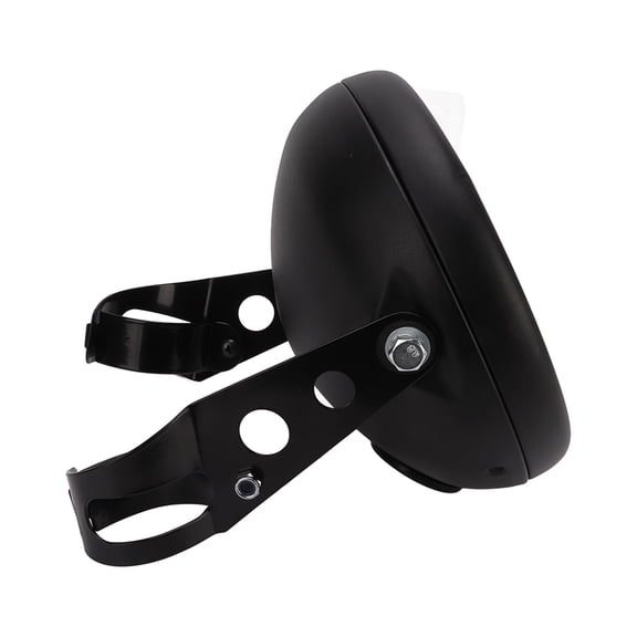 YAHHU 7in Motorcycle Headlight Housing Universal Bucket Mount Bracket Set for LED Headlamps, Fits Motorbikes with 38-51mm Fork Tubes, Durable Metal Retrofit Shell Assembly (7 inches / 17.78 cm)