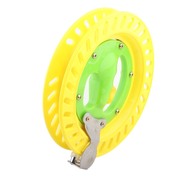 YAHHU 8.6 Inch / 22 cm Durable Plastic Fishing Kite Line Spool Reel Wheel Holder Winding Tool Accessory for Saltwater & Freshwater (Yellow)