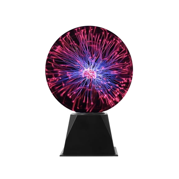 YAHHU 8 Inch Plasma Ball Static Electricity Globe Touch and Sound Sensitive Science Night Light for Party Kids Bedroom Decor