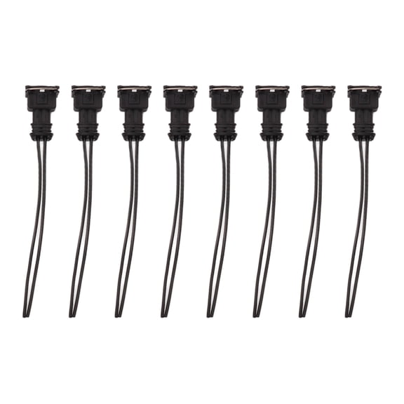 YAHHU 8 Pcs Fuel Injector Connector Wiring Plugs Clips Cut Splice Style Wire Harness Pigtail for Bosch EV1 ANY RC Engine Electrical Replacement Parts