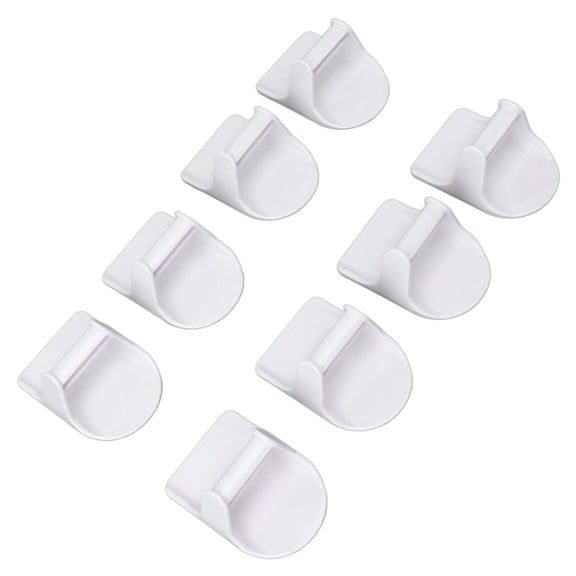 YAHHU 8 Pcs Spray Bottle Holder Adhesive Wall Mount Hanger for Home Kitchen Cabinet Door Organizers, ABS Plastic Space Saving Design (3.3 inches / 8.4 cm)