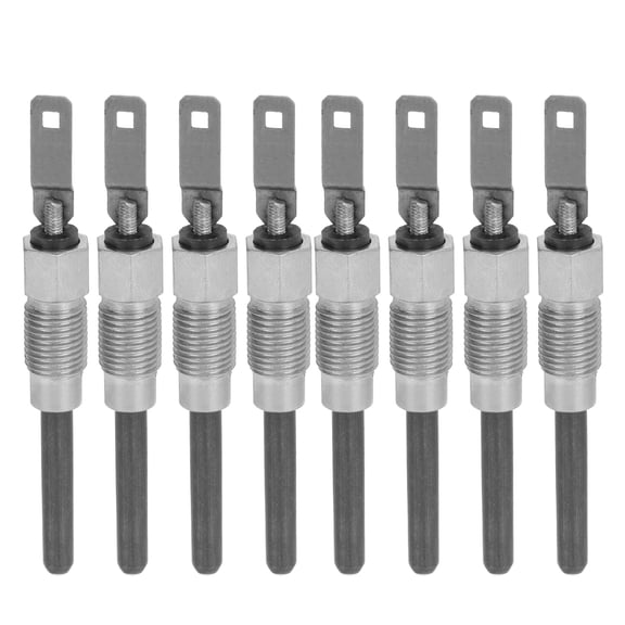YAHHU 8-Piece Diesel Engine Fast Start Glow Plug Set with Solid Construction, Compatible with 6.5L 6.2L Engines 1982-2005 (10 inches / 25.4 cm Packaging)