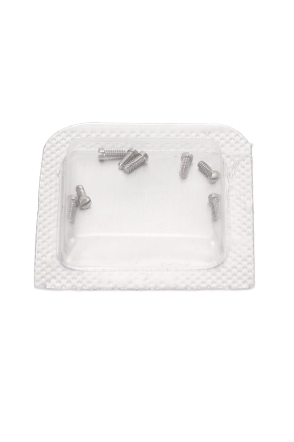 8-Piece Stainless Steel Watch Back Cover Screws Replacement Kit for Ballon Bleu Male Models, Premium Micro Watch Repair Spare Parts & Accessories, Precision Size 1 x 1.4 x 3.2 mm, Silver