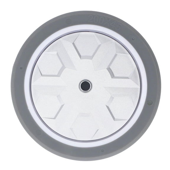 YAHHU 8" Solid Rubber Hand Truck Wheel 300kg Load, Quiet TPR, ExplosionProof, AbrasionResistant Caster for HeavyDuty Towing