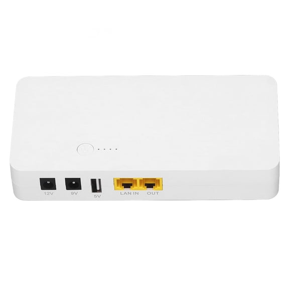 YAHHU 8000mAh Mini UPS Battery Backup for Router, 110-240V, 18W Uninterruptible Power Supply, Multi Protection EU Plug