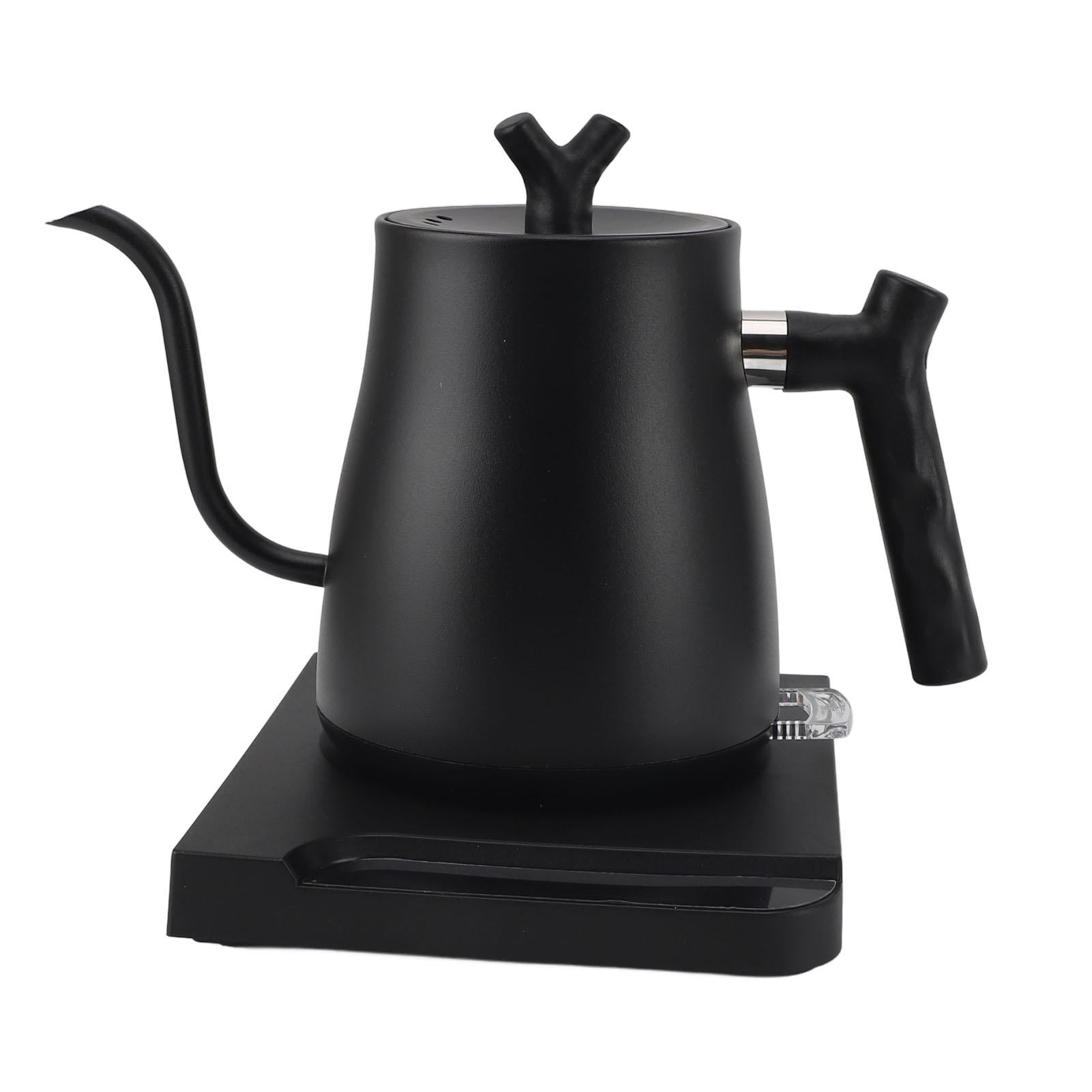 YAHHU 800ml 1000W Electric Gooseneck Kettle – Rapid Heating, Stainless Steel, Precise Pour Control, One‑Button Auto‑Stop, EU 220V Plug