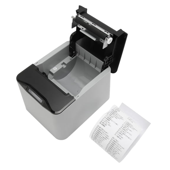YAHHU 80mm Thermal Receipt Printer, 220-300mm/s Print Speed, USB/LAN Interface, Compatible with ESC/POS, Desktop POS System Label Maker (3.15 inches / 80 mm) - AU Plug