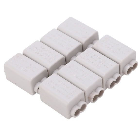 YAHHU 8Pcs Wire Connector T Type Splicer Screw Terminal Block Set Kit 400V 60A ZK-1306 High Power Electrical Connector Tool ABS M3 Fixing Thread Hole Splice Splicing 3.94 inches / 10 cm