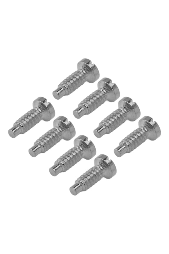 8pcs Watch Back Cover Screw Professional Stainless Steel Watch Back Case Slotted Screw Repair Parts Accessory Silver Tone Precision Fit Dimensions 0.13 inches / 3.3 mm