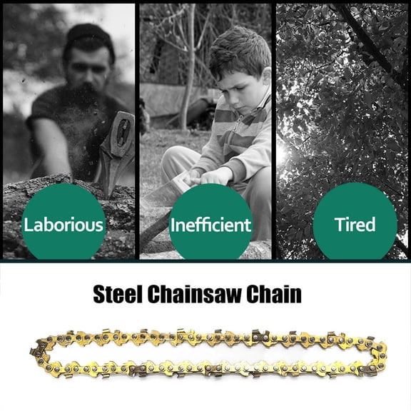 YAHHU 9.05 inches / 230mm Mini Portable 65#Mn Chainsaw Chain Electric Saw Replacement Accessory for Wood Cutting[cite: 1]