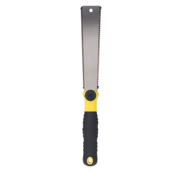 YAHHU 9.8" Japanese DoubleSided Handsaw 17TPI/14TPI, 3Incisive Teeth, Ergonomic TPR Handle, Precision Wood & Gypsum Cutting