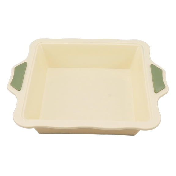YAHHU 9x10.6 Silicone Rectangular Cake Pan  HeatResistant, NonStick, Flat Bottom Baking Mold for Bread & Cakes