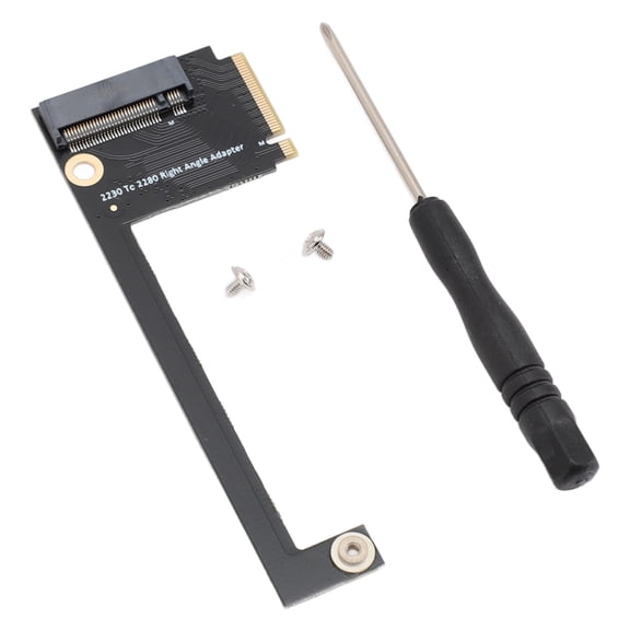 YAHHU 90 Degree SSD Expansion Board for Rog Ally Handheld Conversion 2230 to 2280 NVME M-Key PCIE 4.0 3.0 Adapter High Capacity Upgrade Card Replacement Part Black
