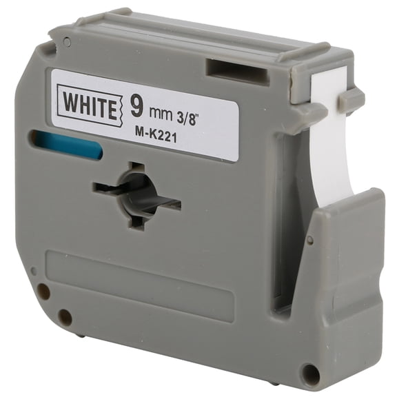 YAHHU 9mm Label Maker Tape Replacement for Brother M-K221 MK221 M Tape 0.35 inches / 9 mm Black on White, Compatible with PT-65 PT-70 PT-80 Label Printers, Office & Home Organization Needs