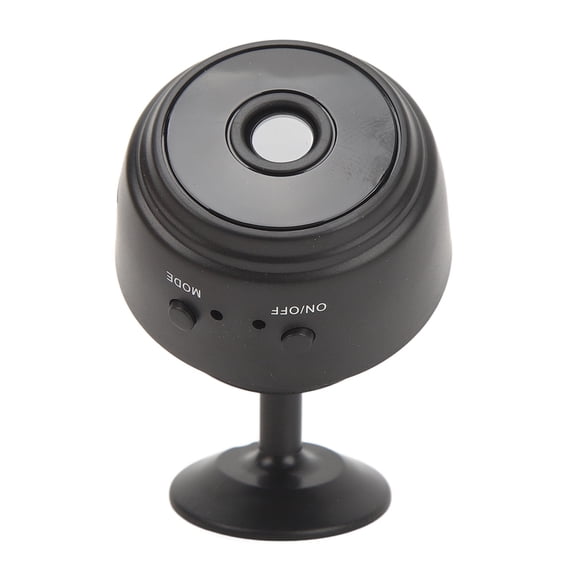 YAHHU A9 Mini Home Security Camera 1080P HD Wireless Indoor Video Baby Monitor with Infrared Night Vision Motion Detection & Magnetic Mount for Infant Safety - 1.7in / 44mm Black
