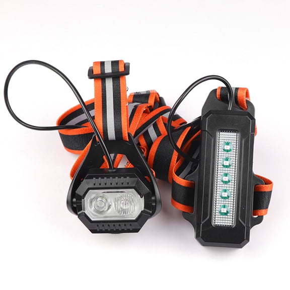 YAHHU ABS Reflective Chest LED Running Light 3 Modes Rechargeable 500LM Built-in 2200 mAh Battery IPX4 Waterproof for Night Jogging Hiking Outdoor Sports (5.1 x 3.1 x 2.4 inches / 13 x 8 x 6 cm)