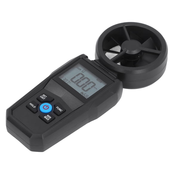 YAHHU AM610 Digital Anemometer High Accuracy 180 Degree Rotation Fan LCD Display Handheld Wind Speed Meter Temperature Humidity Measurement Tool for HVAC Drone Sailing